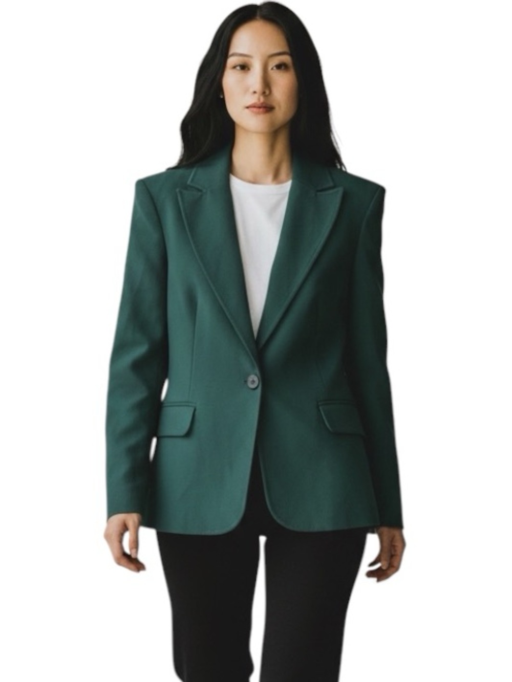 KAREN MILLEN Forest Green Single Breasted Blazer